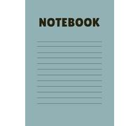 Softcover notebook with lines for taking notes. Popular for high school.: Size 8.27" x 11.69" 120 Page. Easy to carry, not too big or thick.