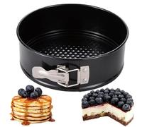 SoftcuteLee 8Inch Non-Stick Spring Form Cake Tin, Round Springform Cake pan with Loose Base for Fridge and Freezer Safe Easy Release - 20cm
