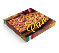 Softesse Cuddle My Pak Pizza Boxes, Classic Italian & Premium Design, Cardboard Takeaway Food Packaging, Fresh & Delicious, Bulk 90 Pack (Classic Italian Pizza Boxes, 16 Inch)
