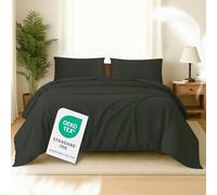 Softex Royal Microfibre Bed Linen 155 x 220 cm - 2-Piece Bed Linen Set, Oeko-Tex Certified, Extra Soft & Non-Iron, Skin-Friendly, Duvet Cover 155 x 220 cm + Pillowcase 80 x 80 cm, Anthracite