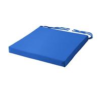 SOFTILLO Comfortable Chair Cushion With Ties Seat Pad For Dining Chairs Pad Kitchen Thick Italian Fabric Garden Square Removable Cover Indoor Outdoor Living Room Patio Garden Office Coffee Shop BLUE