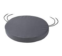 SOFTILLO Round Bistro Circular Chair Cushion with Seat Ties - 40cm | Indoor and Outdoor Furniture Seating | Water-Resistant Polyester |Patio, Kitchen Dining, Lawn & Garden, Coffee Shop Use | Graphite