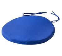 SOFTILLO Round Bistro Circular Chair Cushion With Ties Seat Pads For Dining Chairs Kitchen Garden Italian Fabric Removable Cover Indoor Outdoor Seat Pad Cushions Living Room Patio Office Shop BLUE