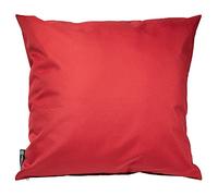 SOFTILLO Water Resistant Outdoor Scatter Pillow Cushion Pad Filled 18”x18” Decorative Seat Cushion Great for Garden Chair or Patio Furniture Bench Sofa Red
