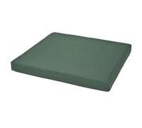 SOFTILLO Waterproof Chair Cushion For Rattan Furniture - Outdoors Seat Pads Cushion Pad For Keter CORFU - 54x50x4cm - Removable Cover, Water Resistant Material, Foam - Garden Patio - Dark Green