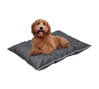 SOFTILLO Waterproof Large Dog Bed with Foam Cushion Mattress for Pet Comfort, Crate and Kennel Training and Orthopedic Joint Support, Soft and Chunky, Washable, Oxford Fabric, L, 90x60x10cm Graphite