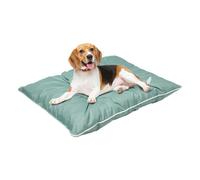 SOFTILLO Waterproof Medium Dog Bed with Foam Cushion Mattress for Pet Comfort, Crate and Kennel Training and Orthopedic Joint Support, Soft and Chunky, Washable, Oxford Fabric, M, 75x55x10cm Celadon