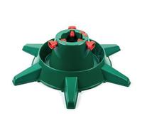 SOFTILLO XMAS Christmas Tree Stand for Real Trees - Holds Up to 10 Feet, Heavy Duty with Water Reservoir, Adjustable 6-Leg Base, Strong & Sturdy Design, Assembles in Minutes - Green