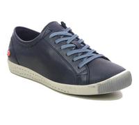 Softinos by Fly London Isla Womens Blue Soft Leather Trainers Shoes Size 4-8
