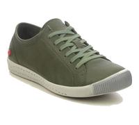 Softinos by Fly London Isla Womens Green Soft Leather Trainers Shoes Size UK 4-9