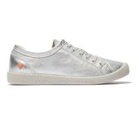 Softinos by Fly London Isla Womens Silver Soft Leather Trainers Shoes UK 4-9
