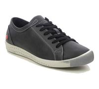 Softinos by Fly London Isla Womens Soft Leather Black Trainers Shoes Size 4-8