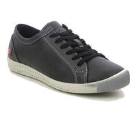 Softinos by Fly London Isla Womens Soft Leather Black Trainers Shoes Size 4-8