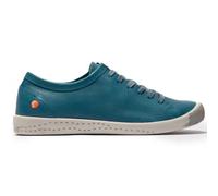 Softinos by Fly London Isla Womens Soft Leather Trainers Shoes Denim Blue 4-8