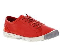 Softinos by Fly London Isla Womens Soft Leather Trainers Shoes Red Size 4-8