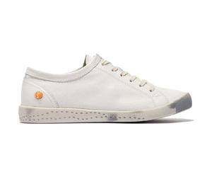 Softinos by Fly London Isla Womens White Soft Leather Trainers Shoes Size 4-8