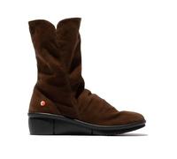 Softinos Roxy Rott Zip Brown Suede Womens Mid Calf Boots P900809-009