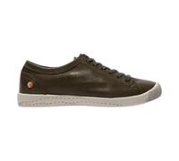 Softinos Isla 154 Khaki Leather Womens lacing shoes P900154-645 in a Plain Leather in Size 39