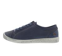 Softinos Isla 154 Navy leather Womens lacing shoes P900154-552 in a Plain Leather in Size 41