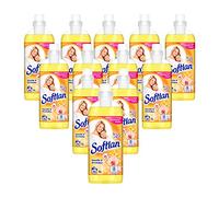 Softlan Vanilla & Orchid Fabric Softener 12 x 1 Litre for Irresistibly Soft Laundry