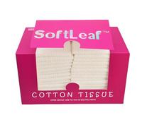 SoftLeaf Disposable Face Towels XL, Ultra Thick & Soft Makeup Remover Dry Wipes, Dry and Wet Dual-Use Daily Facial Tissues, Face Towelettes Disposable for Sensitive Skin, 9.84"×11.8", 40 Count, 1 Pack