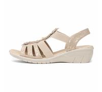 Softlites Sienna Womens Beige Flower Sandal - Size 6 UK - Beige