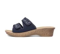 Softlites Womens Navy Wedge Diamante Mule Sandal - Size 3 - Blue