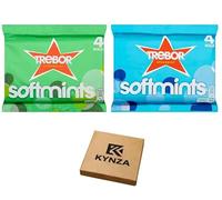 Softmints Multipack Bundle | 2 Flavours Peppermint & Spearmint | 4 Rolls Each Pack | Breath Freshener Mints | Travel Pocket Size | KYNZA Gift Box
