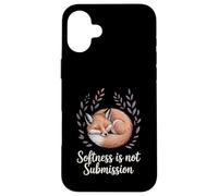 Softness Is Not Submission Empowered Empath Fox Case for iPhone 16 Plus