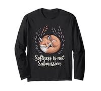 Softness is Not Submission Empowered Empath Fox Long Sleeve T-Shirt
