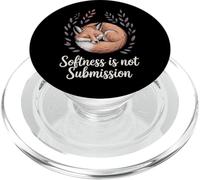 Softness Is Not Submission Empowered Empath Fox PopSockets PopGrip for MagSafe