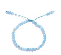 Softones 6mm Natural Stone Anklet for Women Gemstone Ankle Bracelets for Women Healing Energy Crystal Anklets Adjustable(8.5-10 Inches), 8.5-10 inches, Stone, blue chalcedony