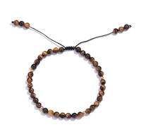 Softones 6mm Natural Stone Anklet for Women Gemstone Ankle Bracelets for Women Healing Energy Crystal Anklets Adjustable(8.5-10 Inches), 8.5-10 inches, Stone, tiger eye