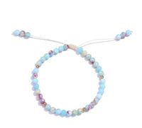 Softones 6mm Natural Stone Anklet for Women Gemstone Ankle Bracelets for Women Healing Energy Crystal Anklets Adjustable(8.5-10 Inches), Stone, agalmatolite