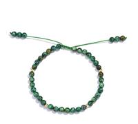 Softones 6mm Natural Stone Anklet for Women Gemstone Ankle Bracelets for Women Healing Energy Crystal Anklets Adjustable(8.5-10 Inches), 8.5", Stone, Agate