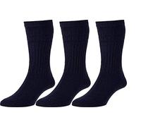 Softop Men's Non-Elastic Thermal Wool Socks (HJ95) in Navy (3 Pair Pack) in 6-11 UK