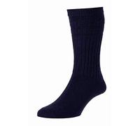 Softop Men's Non-Elastic Thermal Wool Socks (HJ95) in Navy (Single Pair) in 11-13 UK