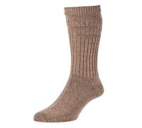 Softop Men's Non-Elastic Thermal Wool Socks (HJ95) in Taupe (Single Pair) in 11-13 UK