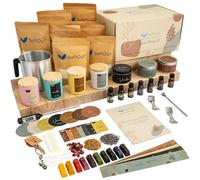SoftOwl Premium Soy Candle Making Kit - Full Set - Soy Wax, Big 7oz Jars & Tins, 7 Pleasant Scents, Color Dyes & More - Perfect as Home Decorations - DIY Starter Scented Candles Making Kit