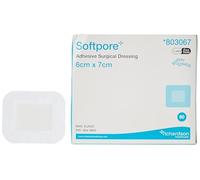 Softpore Adhesive Medical Dressings 6cm x 7cm - Pack of 60 Sterile Waterproof Plasters for Wound Care, First Aid Bandages | SterlingSquare