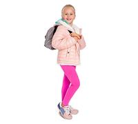 SOFTSAIL Girls Full Lenght Leggings, Casual Girls Pants Cotton Solid Leggings Childrens Stretchy Ultra Soft Plain Pants for Kids Girls School Play Child Baby Pink