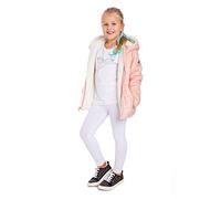 SOFTSAIL Girls Full Lenght Leggings, Casual Girls Pants Cotton Solid Leggings Childrens Stretchy Ultra Soft Plain Pants for Kids Girls School Play Child White