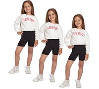 SOFTSAIL Girls Leggings Cycling Shorts Short Cotton Sport Dancing Gymnastic Breathable Comfy Stretchable