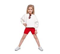 SOFTSAIL Girls Leggings Cycling Shorts Short Cotton Sport Dancing Gymnastic Breathable Comfy Stretchable Red 4-5 Years
