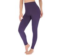 SOFTSAIL Leggings for Women High Waist Tummy Control Slimming Opaque Buttery Soft Breathable Elastic Ladies Stretching Gym Workout Yoga Pants Plum 16 XXL