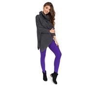 SOFTSAIL Leggings Women Warm Casual Everyday Winter Cotton Leggings Fleece Lined Leisure Pants for Ladies Long High Waist Opaque Elastic Plus Size Violet