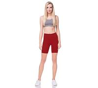 SOFTSAIL Womens 1/2 Cotton Rich Leggings I Solid Cycle Shorts For Women uk Over Knee Lenght Short Leggings I Breathable Elastic Comfortable Sport Casual Over-Knee Cycling Pants I Sizes 8-28 UK