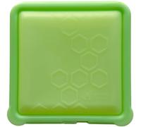 SoftShell I New 2023 I Snap-Close Compact Silicone Food Storage Container I For Sandwiches, Snacks & Leftovers I Microwave, Freezer & Dishwasher Safe I As Seen on Shark Tank I 7”X7” I Lime