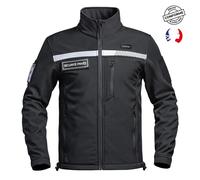 Softshell Jacket Private Security A10 Equipment Sécu-One HV-Tape Noir XS