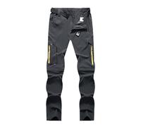 Softshell Men's Hiking Trousers Long Functional Trousers Waterproof Sports | Men's training trousers with zip cargo ski trousers autumn winter trekking trousers casual gym outdoor trousers